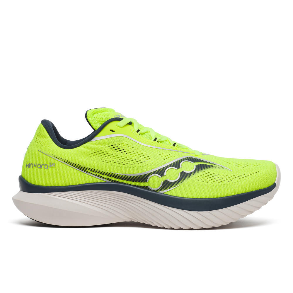 Saucony Kinvara 15, Laufschuhe, Herren, Citron/Navy