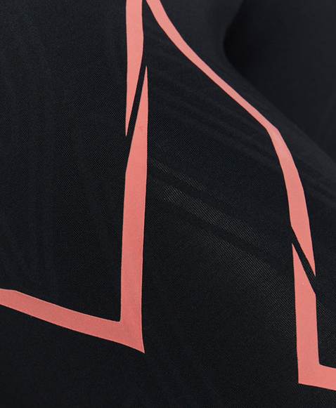 2XU Light Speed Mid-Rise Compression 3/4 Tights, Damen, Laufhose, Black/Coralle