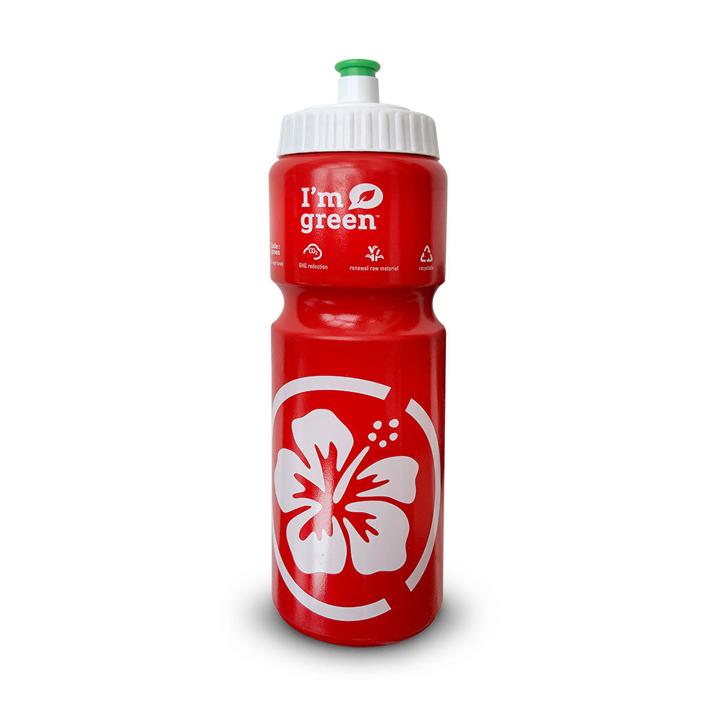 triathlon.de biobasierte Trinkflasche rot 750 ml "I'm green"