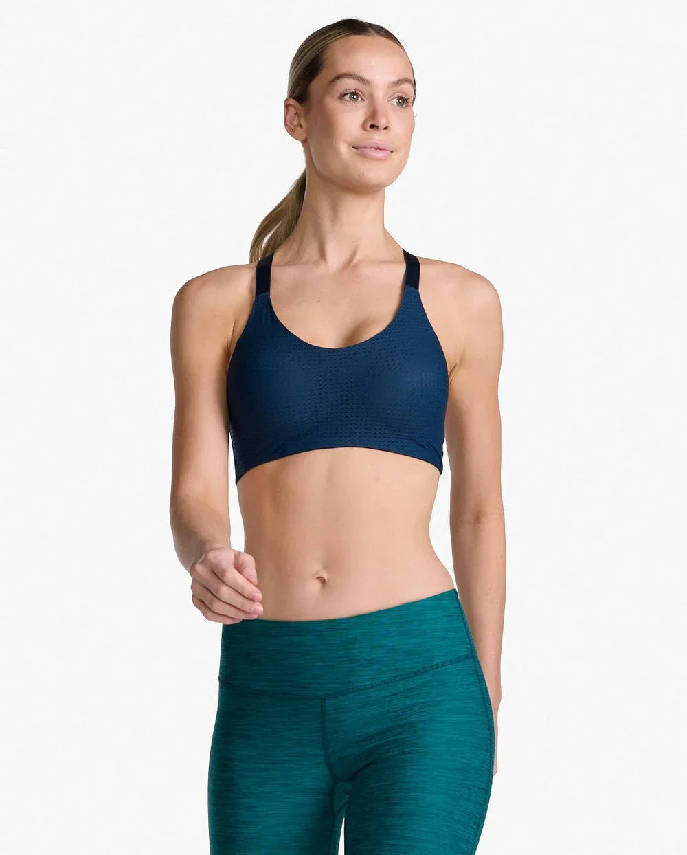 2XU Perform Aero Medium Impact Bra, Damen, Moonlight/Moonlight