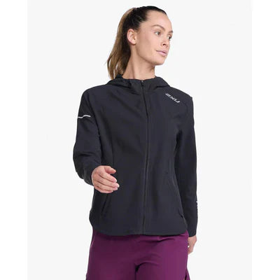 2XU Aero Jacket, Laufjacke, Damen, Black/Silver Reflective