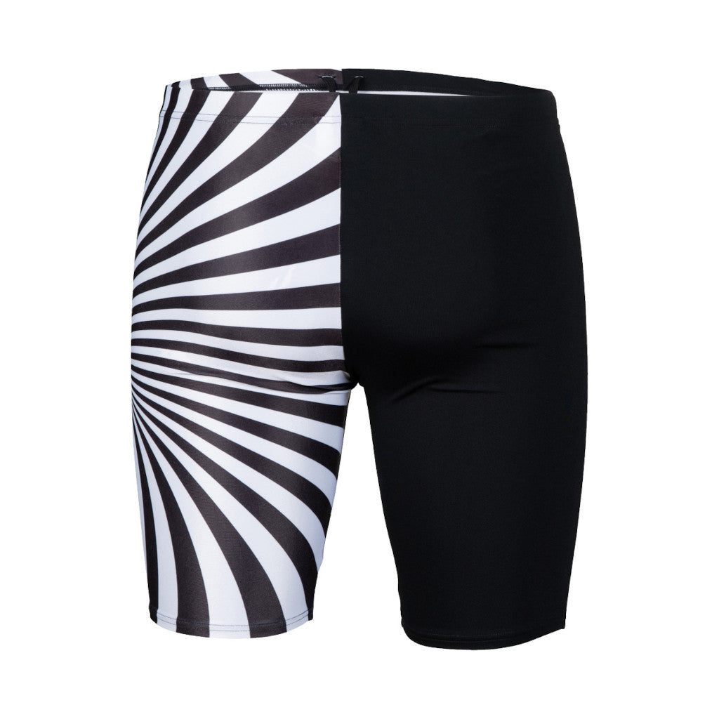 Arena Jammer Crazy Placement, Badehose, Short, Herren, black/black/multi, schwarz/weiß