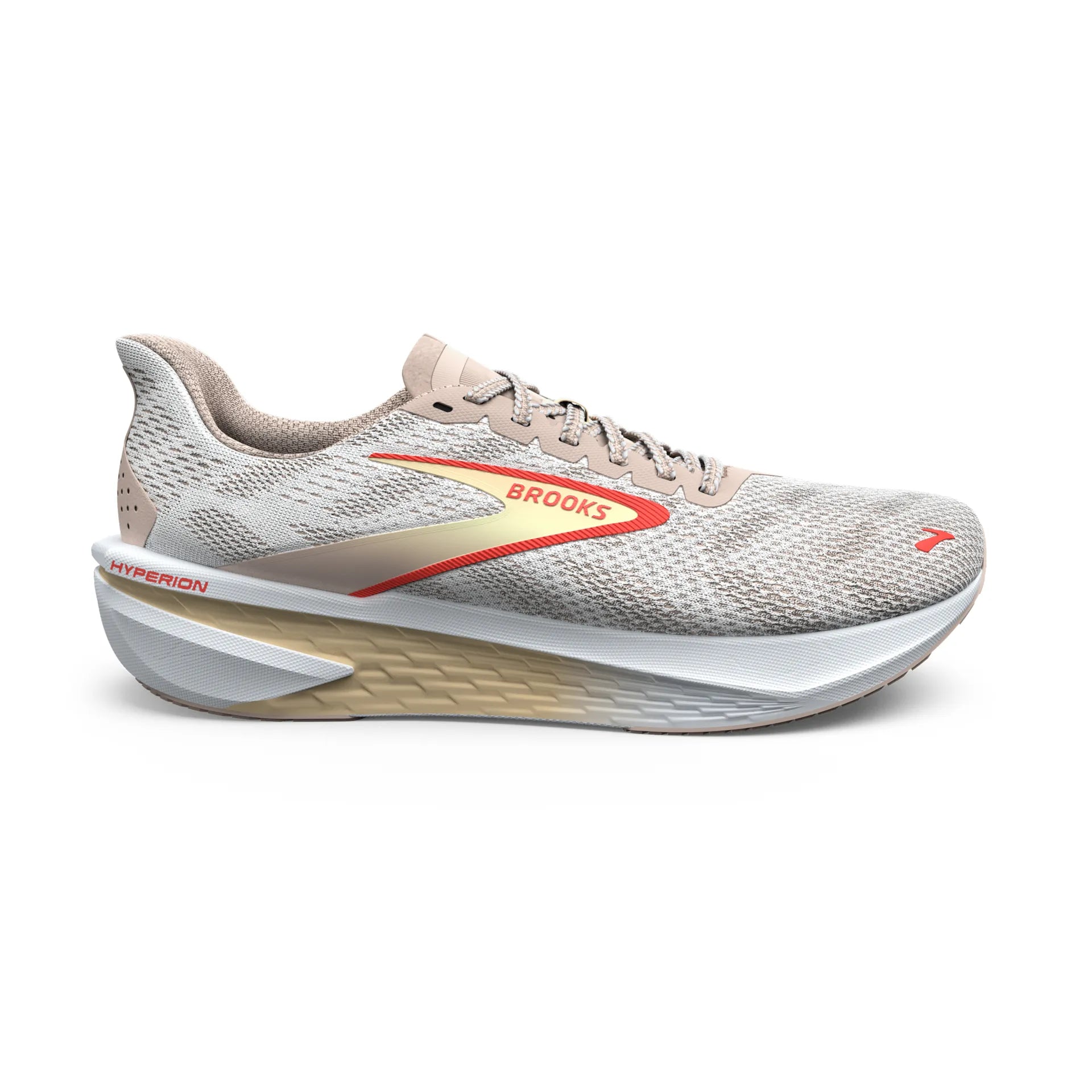 Brooks Hyperion 2, Laufschuh, Damen, White/Peach/Coral