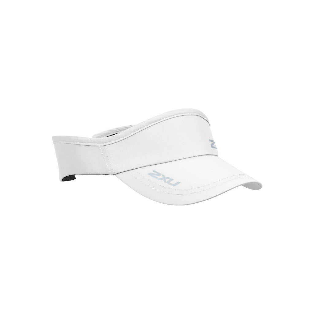 2XU Run Visor, Unisex, weiß